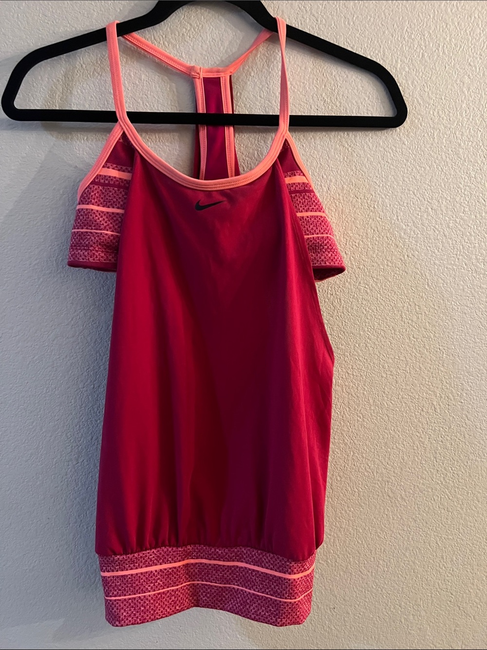 Nike Hot Pink & Light Pink Racerback Tank Top